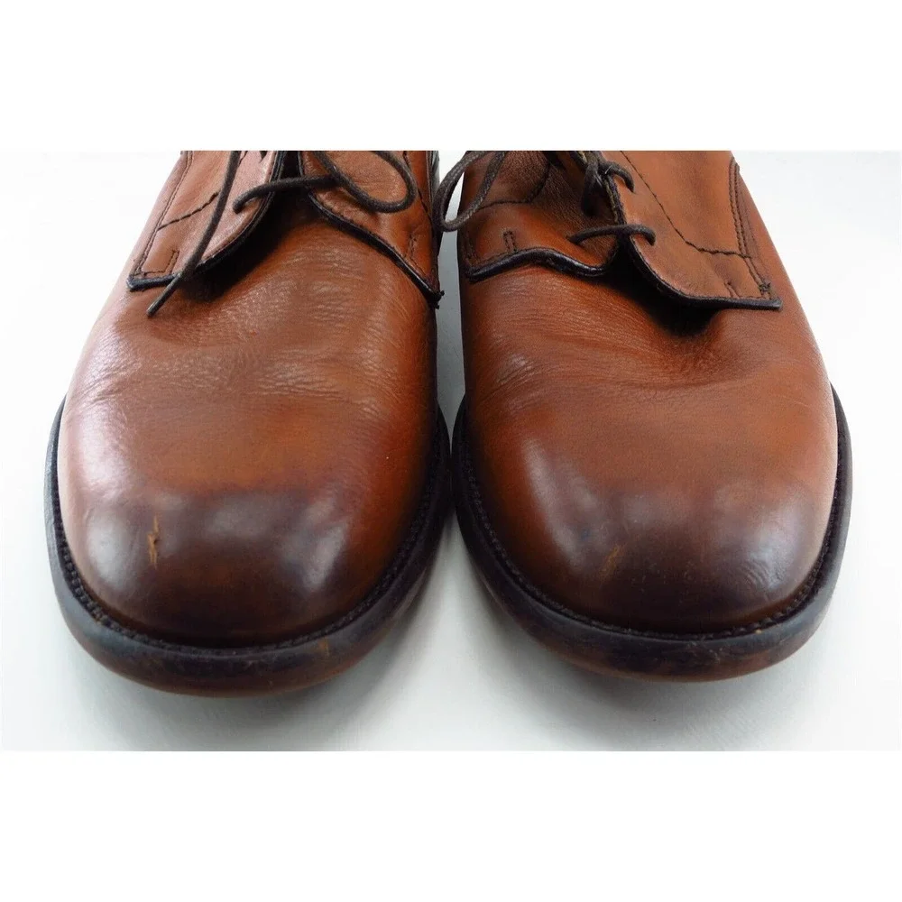Johnston & Murphy Derby Oxfords Brown Leather Men‎ Shoes Size 10.5 Medium
